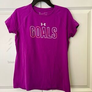 Under Armour Kid’s Magenta Goals Tee